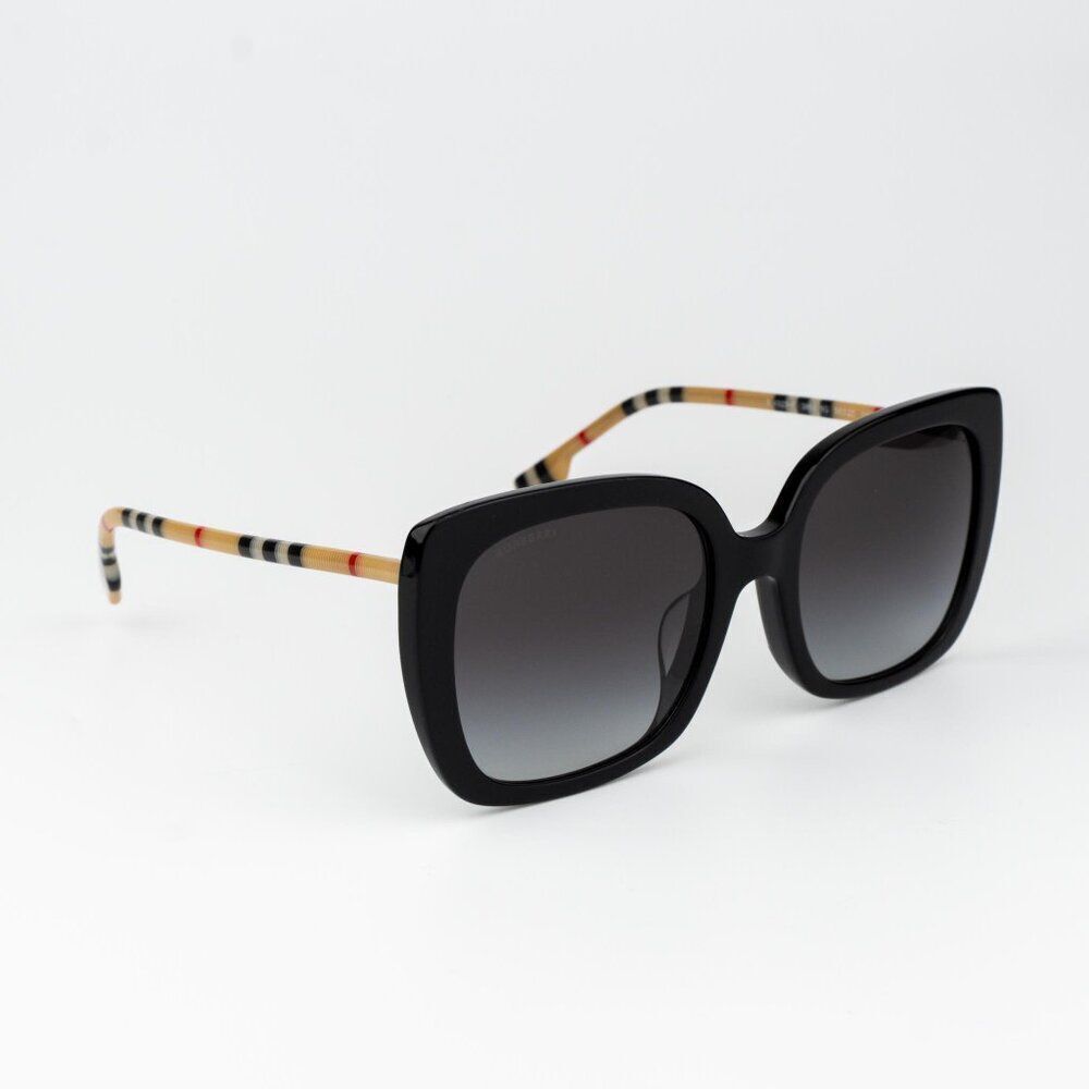 Burberry CAROLL Women Sunglasses Black Grey Gradient Square BE4323F 38538G - Picture 7 of 13